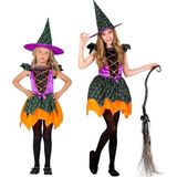 WITCH"" (jurk, hoed) - (128 cm/5-7 jaar)