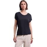 Street One - Studio - T-shirt - Blauw - Jersey V-hals