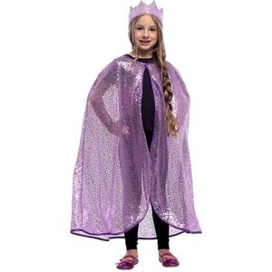 Rubies Prinsessen-accessoireset voor meisjes en jongens, cape en kroon, kostuumaccessoires, carnaval, feest en verjaardag