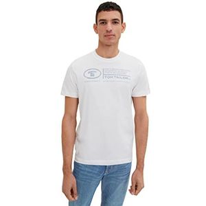 TOM TAILOR T-shirt heren 1035611,20000 - White,3XL