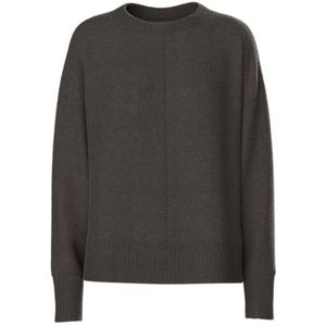 pieces - PCMALOU LS O-NECK CUTLINE KNIT NOOS - Gebreide Trui - Hot Fudge