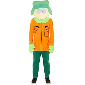 Amscan - Kostuum voor volwassenen van South Park, fleece jumpsuit met aangenaaide wanten, masker, serie, themafeest, carnaval