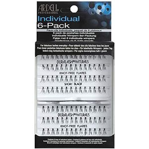 Ardell, wimperbehandeling, verpakking van 6 stuks, knot-free individuals kort, zwart, 25 g