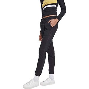 Urban Classics Tech Mesh Side Stripe Sweatpants voor dames, zwart (Black 00007), M