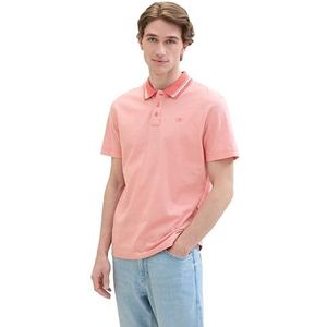 TOM TAILOR Poloshirt voor heren, 35595 - Flamingo Flower White Stripes, XL