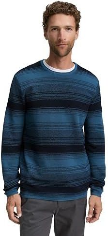 TOM TAILOR - 36198 - Sweater - Blauw Marine - Met Strepen