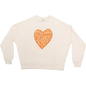 Hoodie met lange mouwen oranje maat L-XL - Self-love is your superpower