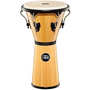 Meinl Percussion Headliner Wood Djembe - Zeer Grote Handdrum - Met Geitenkop - Diameter 12,5 Inch - Siam Eiken, Naturel (HDJ500NT)