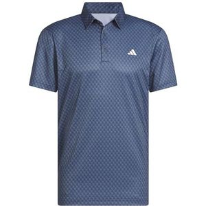 adidas Heren MENS CORE ALLOVER PRINT POLO SHIRT, collegiate navy/white, M