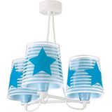 Dalber Light Feeling kinderlamp 3 lampen, 60 W, blauw