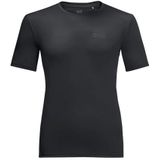 Jack Wolfskin Heren Tech T M T-shirt met korte mouwen, zwart, L, Zwart, L