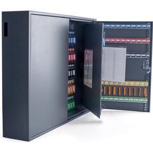 Pavo sleutelkast/kast, haak met zijdelingse sleutelinworp, donkergrijs Basics 300 Haken grijs