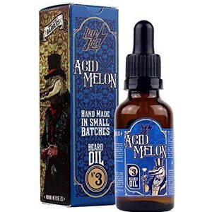 HEY JOE! Beard Oil Nº 3 Acid Melon, natuurlijke en verfrissende baardolie voor heren, met meloengeur en lychee-noten, baardverzorging voor gezonde baarden, baardolie, 30 ml