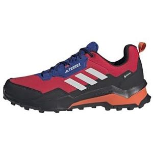 adidas Heren Terrex AX4 GORE-TEX Hiking Shoes, Pure Ruby/Grey One/Semi Lucid Blue, 45 1/3 EU