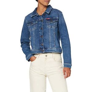 Lee Cooper Dames Trucker Denim Jas, blauw, XS