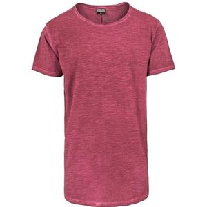 Urban Classics Heren Long Back Shaped Spray Dye Tee T-shirt