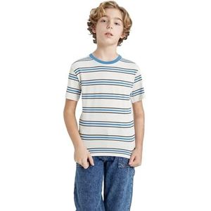 DeFacto Jongens T-shirt, ecru, 5-6 Jaar