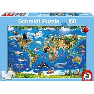 Schmidt Spiele 56 355 Lococo dierwereld, kinderpuzzel, 150 delen, kleurrijk