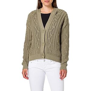 edc by Esprit Dames 051CC1I302 Cardigan Trui, 349/Light Khaki 5, L Regular