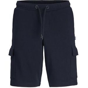 JACK & JONES Junior - Sweatshorts - Zwart - Loopback Sweatstof