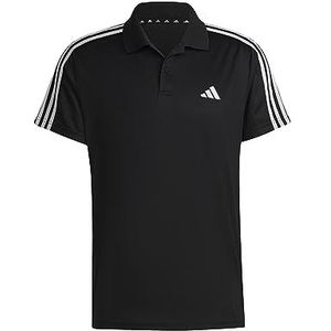 adidas TR-es PIQ 3 poloshirt voor heren, zwart/wit, L