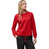 Street One Dames Sweater met geribd detail in Rood, in size: 34
