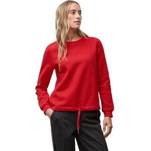 Street One Dames Sweater met geribd detail in Rood, in size: 34