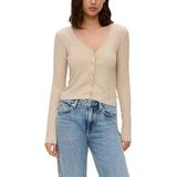 QS Gebreid vest  nude