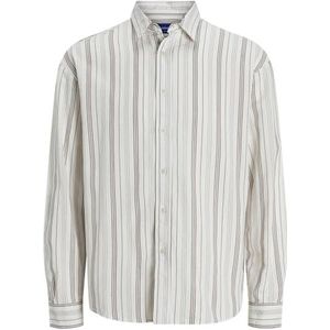 Jorjames Split Stripe Shirt Ls, taupe (deep taupe), S