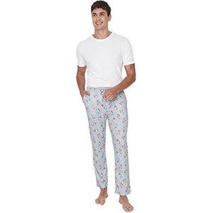 Mannelijke pyjama Bottoms -Recht, Grijs, M