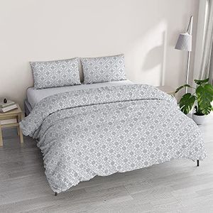 Athena Beddengoedset, Made in Italy, tweepersoonsbed, Dora grijs
