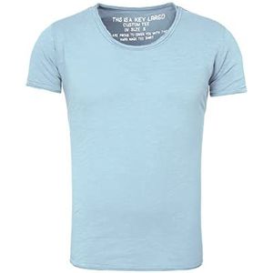 KEYLARGO Heren Bread New Round T-shirt, Steel Blue (1214), L