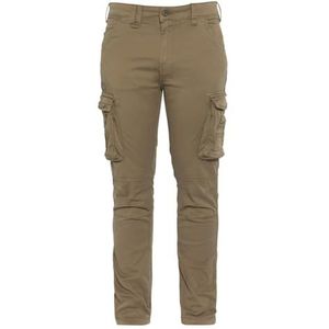 Schott NYC TRTANK70 cargobroek, kaki, 28 W, Groen, One size
