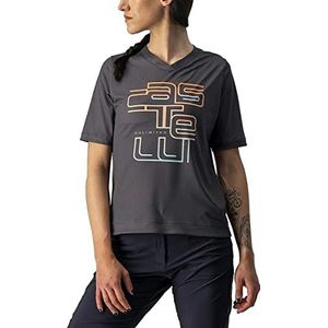 CASTELLI Dames Trail Tech W T-shirt, Dark Gray, XS