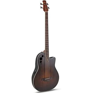 Applause Elite AEB4-7S Vintage Elektrisch-akoestische basgitaar, mid cutaway, zijdeglanzende lak, 4 snaren