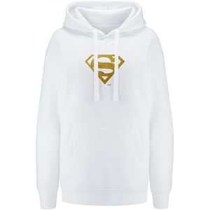 Ert Group Origineel en officieel gelicentieerd door DC wit sweatshirt met capuchon dames Superman 004, XL, Superman 004 Wit, XL