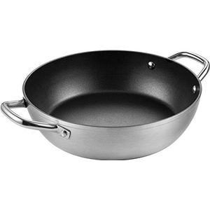 Tescoma 606860 GrandChef pan met 2 handgrepen, diameter 30 cm, aluminium, zwart