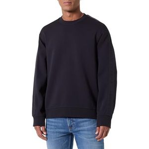 Armani Exchange Essentials voor heren, gestreept, lange mouwen, ronde kraag, blauw, M, deep navy, M