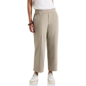 Street One - Straight Legs 7/8 Twill Broek - Grijs - Katoen