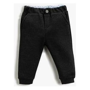 Koton Joggingbroek voor jongens, elastische taille, sweatpants, antraciet (045), 3-4 Jaren
