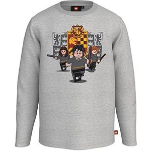 LEGO Harry Potter shirt met lange mouwen Gryffindor LWTaylor 117, 912 grijs melange, 122 unisex, volwassenen