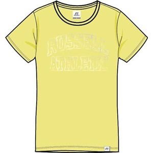 RUSSELL ATHLETIC Austen-s/S Crewneck Tee T-shirt voor dames, limelight, S