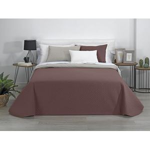 Estoralis | AVA | Omkeerbaar -Boutí-dekbed | Voor alle seizoenen | Kleur - Beige/Bruin | Voor 180 cm bed. (270 x 270 cm. Ancho x Alto) | Dekbedovertrek met quilten
