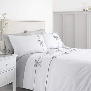Catherine Lansfield, 52% Polyester 48% Katoen, Wit, King Dekbed Set