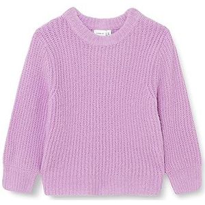 NAME IT Nkflonja Ls Knit Pullover voor meisjes, Violet Tulle, 116 cm