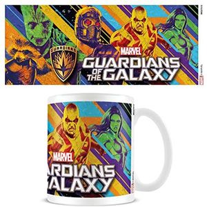 Pyramid International Marvel Guardians of The Galaxy mok in presentatiedoos (gekleurde heldenontwerp) 11oz koffiemok, koffiemokken voor dames en heren - Officiële merchandise