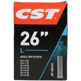 CST 71301 fietsbinnenband, zwart, 26 x 1.50-2.50"" 40/62-559 AV40 mm