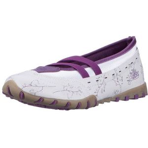 Lico Ida 340155, meisjesballerina's, wit, (wit-paars), wit, 33 EU