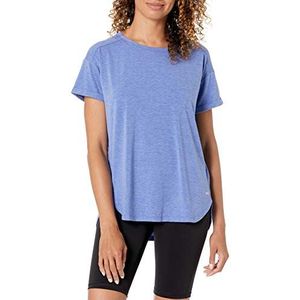Amazon Essentials Women's Lichtgewicht Studio T-shirt met ronde hals en casual pasvorm (verkrijgbaar in grote maten), Helder heideblauw, S
