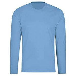 Trigema Dames 536501 shirt met lange mouwen, ijsblauw, 5XL, blauw (ice blue), 5XL